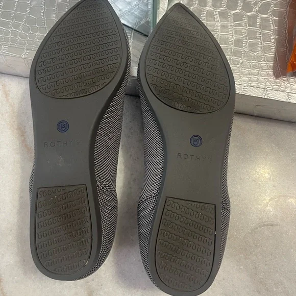 Rothy's The Point Flat-Gray - Picture 12 of 12